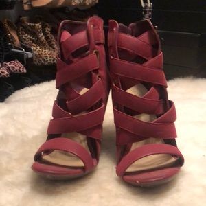 Leather braided bootie